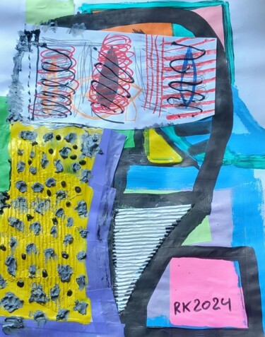 Collages intitulée "Abcoude 2" par Ronnie Kolner, Œuvre d'art originale, Collages