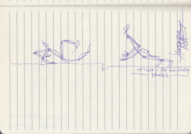 Disegno intitolato "24 mai 2024 *****" da Frédéric Avez, Opera d'arte originale, Biro