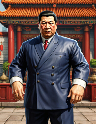 数字艺术 标题为“China President” 由Cláudio Aragão, 原创艺术品, AI生成的图像