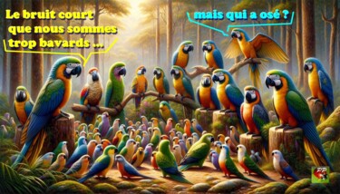 数字艺术 标题为“Le bruit court que…” 由Pierre Peytavin, 原创艺术品, AI生成的图像