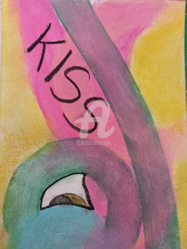 图画 标题为“Kiss” 由Qulia, 原创艺术品, 粉彩