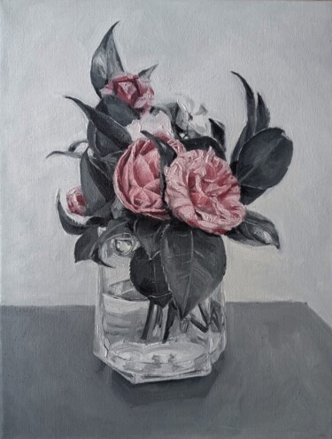 Painting titled ""Flores"" by Iulia Savinova, Original Artwork, Oil