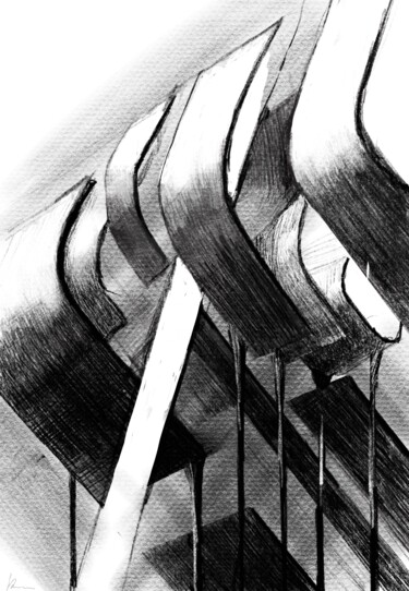 数字艺术 标题为“Rêves suspendus” 由Anton Kiselev, 原创艺术品, 2D数字工作