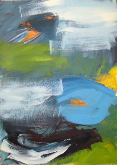 Schilderij getiteld "Color V" door Jan Blaschke, Origineel Kunstwerk, Acryl