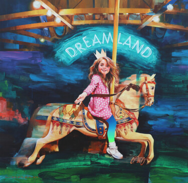 绘画 标题为“DREAMLAND” 由Arindam Biswas, 原创艺术品, 丙烯