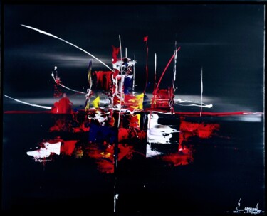 Painting titled "Fusion" by Pako Caméléon Art, Original Artwork, Acrylic