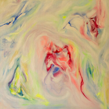 Pintura titulada "The wind Blowing Th…" por Lu Meng, Obra de arte original, Acrílico Montado en Bastidor de camilla de madera
