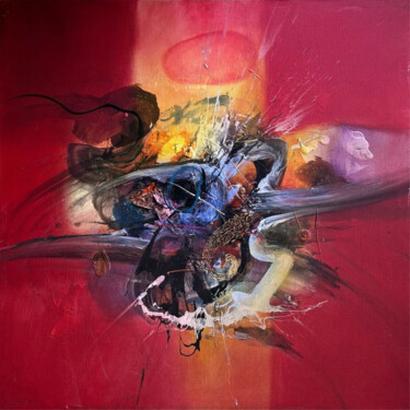 Peinture intitulée "Explosion of Emotio…" par J. Woko, Œuvre d'art originale, Acrylique