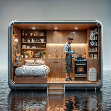 Digital Arts titled "Kitchen_42" by Egidoro, Original Artwork, AI generated image