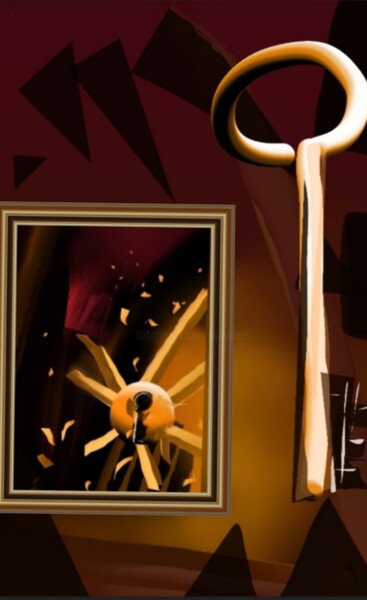 Digital Arts titled "La clef..." by Jacky Patin, Original Artwork, Digital Painting