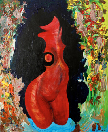 제목이 "N° 297 - Femme dans…"인 미술작품 Loïc Frère로, 원작, 아크릴