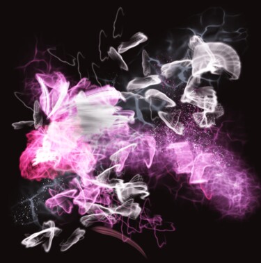Fantasy Butterflies abstract painting - let your dreams fly 数字艺术 标题为“Fantasy Butterflies…” 由Susanna Schorr, 原创艺术品, 数字油画