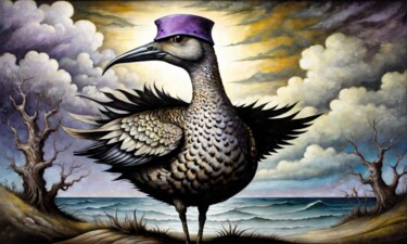 Plumage 绘画 标题为“Plumage” 由Alexandr Kuznetsov, 原创艺术品, 丙烯 安装在木质担架架上