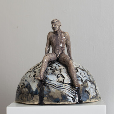 Skulptur mit dem Titel "Hemisphere. Space" von Sergey Sovkov, Original-Kunstwerk, Keramik