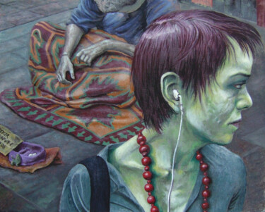 Peinture intitulée "Saint Sylvestre" par Vincent Lacroix, Œuvre d'art originale, Acrylique