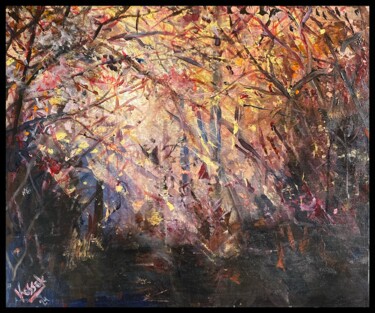 Forest I Schilderij getiteld "Forest I" door Jakub Kossakowski (Art After Hours), Origineel Kunstwerk, Acryl