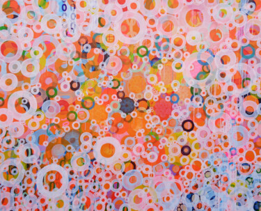 绘画 标题为“Dots and Circles No…” 由Misako Chida, 原创艺术品, 丙烯