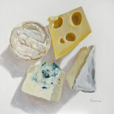 绘画 标题为“Käse 2” 由Elena Tronina, 原创艺术品, 油