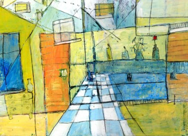 jour de froid Painting titled "jour de froid" by Marion Durand-Gasselin, Original Artwork, Acrylic
