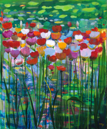 Peinture intitulée "Devant les portes d…" par Francois Pagé, Œuvre d'art originale, Acrylique