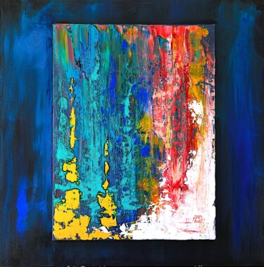 Peinture intitulée "un plus un égal un" par Pascal Douffet, Œuvre d'art originale, Acrylique