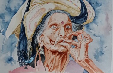 Peinture intitulée "liberté" par Pascal Douffet, Œuvre d'art originale, Aquarelle Monté sur artwork_cat.
