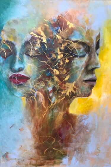 Painting titled "Dualism of Dreams" by Sylwia Claessen, Original Artwork, Acrylic