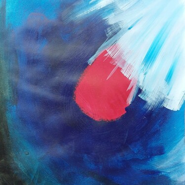 Peinture intitulée "Comète" par Christelle Moreau, Œuvre d'art originale, Acrylique