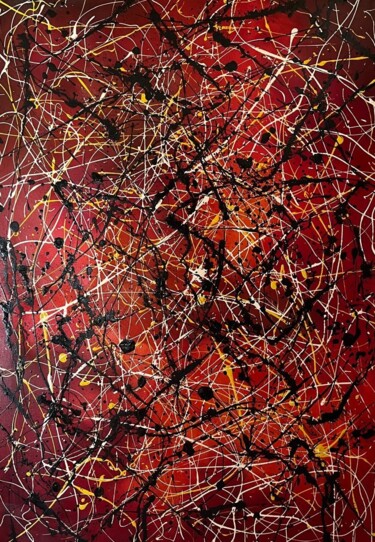 Pittura intitolato "A Cidade Antiga" da Sandra Sousa, Opera d'arte originale, Smalto