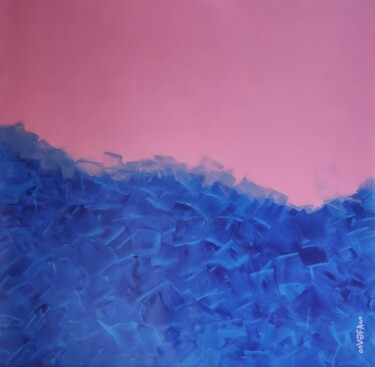 Simple Freedom like Ocean Breeze and Rose Petal Sky 绘画 标题为“Simple Freedom like…” 由Vafa Majidli, 原创艺术品, 丙烯