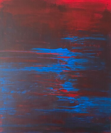 Malerei mit dem Titel "Colorful night" von Naji Joseph Hallak, Original-Kunstwerk, Acryl