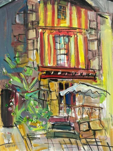 Peinture intitulée "Rochefort en Terre 2" par Jean-François Groisy, Œuvre d'art originale, Acrylique