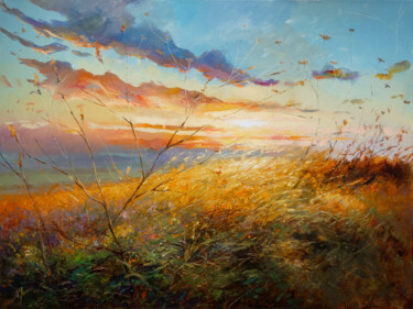 Painting titled "The colurs of summer" by Aleksandr Jero, Original Artwork, Oil