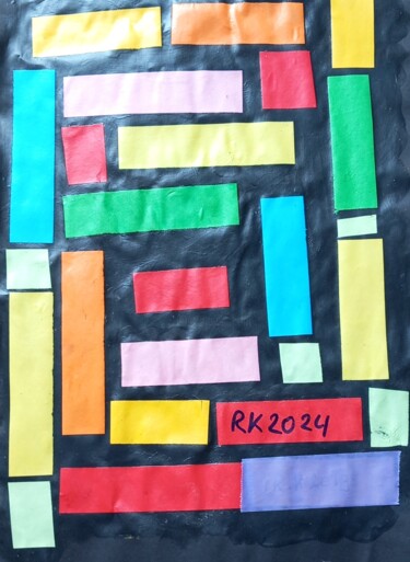 Collages titled "Uganda" by Ronnie Kolner, Original Artwork, Collages