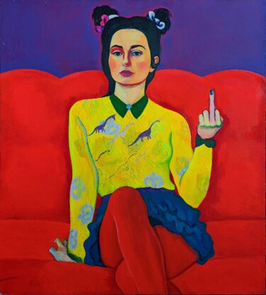 Peinture intitulée "I'm free" par Ruzanna Teterina, Œuvre d'art originale, Acrylique