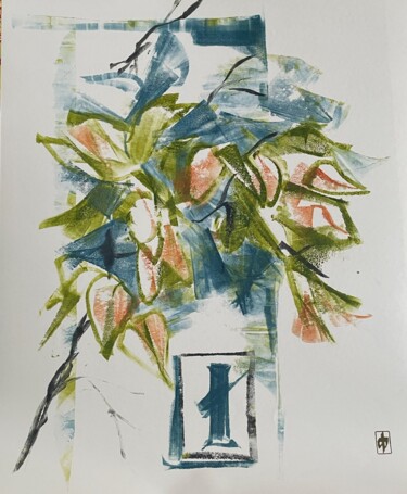Painting titled "Букет" by Andreas Fusti, Original Artwork, Watercolor