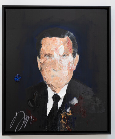 绘画 标题为“UNTITLED Portrait w…” 由Tomoya Nakano, 原创艺术品, 油 安装在木质担架架上