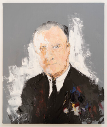 绘画 标题为“UNTITLED Portrait w…” 由Tomoya Nakano, 原创艺术品, 油 安装在木质担架架上