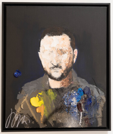 绘画 标题为“Portrait work UNTIT…” 由Tomoya Nakano, 原创艺术品, 油 安装在木质担架架上