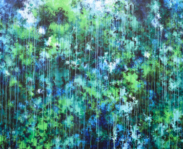 Malerei mit dem Titel "Me and My Forest" von Misako Chida, Original-Kunstwerk, Acryl