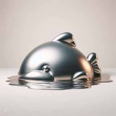 数字艺术 标题为“blob fish n°2” 由Allegra Art, 原创艺术品, AI生成的图像