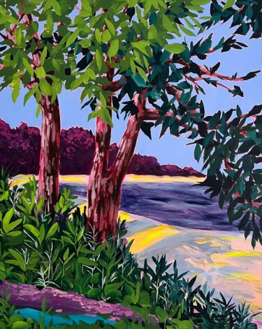 绘画 标题为“Trinité Plage” 由Vanessa Van Meerhaeghe, 原创艺术品, 丙烯
