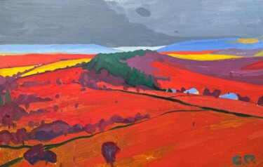 Painting titled "Space" by Oleksandr Pavlenko, Original Artwork, Oil