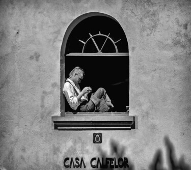 Der Wandergeselle (Print)! Fotografia intitolato "Der Wandergeselle (…" da Leopold Brix, Opera d'arte originale, Fotografia digitale