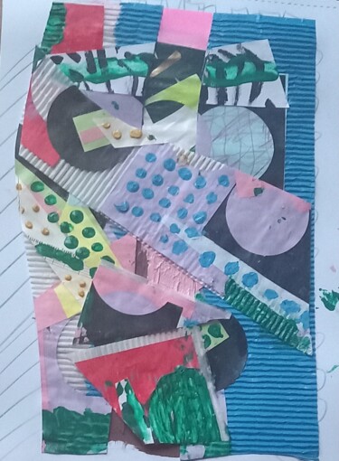 Collages titled "Alba" by Ronnie Kolner, Original Artwork, Collages