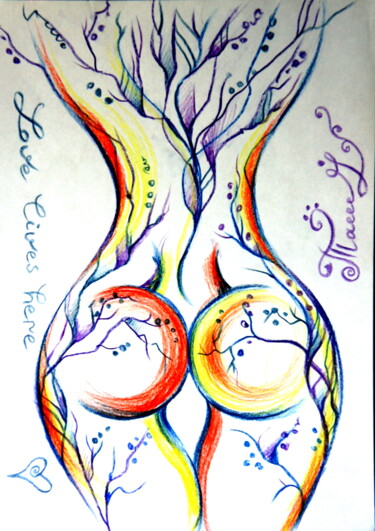 EcstaSy #4 绘画 标题为“EcstaSy #4” 由Iryna Tatur, 原创艺术品, 水彩