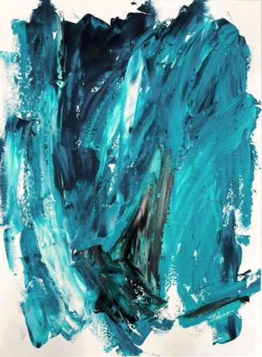 绘画 标题为“Break Water” 由Sabina D'Antonio, 原创艺术品, 丙烯