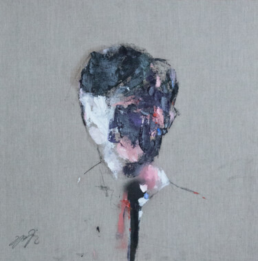 Painting titled "inside of you" by Tomoya Nakano, Original Artwork, Oil Mounted on Wood Stretcher frame