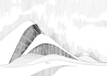 Digital Arts titled "Au-dessus du précip…" by Anton Kiselev, Original Artwork, 2D Digital Work