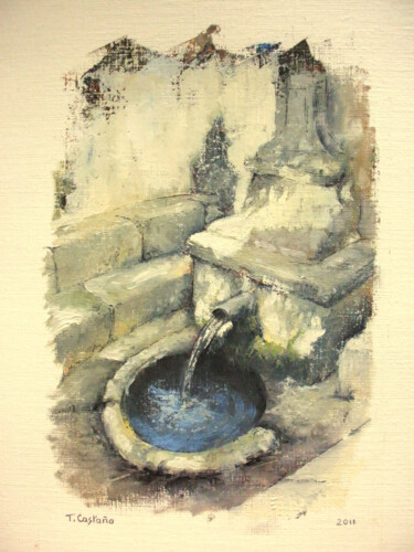 "Fuente" başlıklı Tablo Tomás Castaño tarafından, Orijinal sanat, Petrol